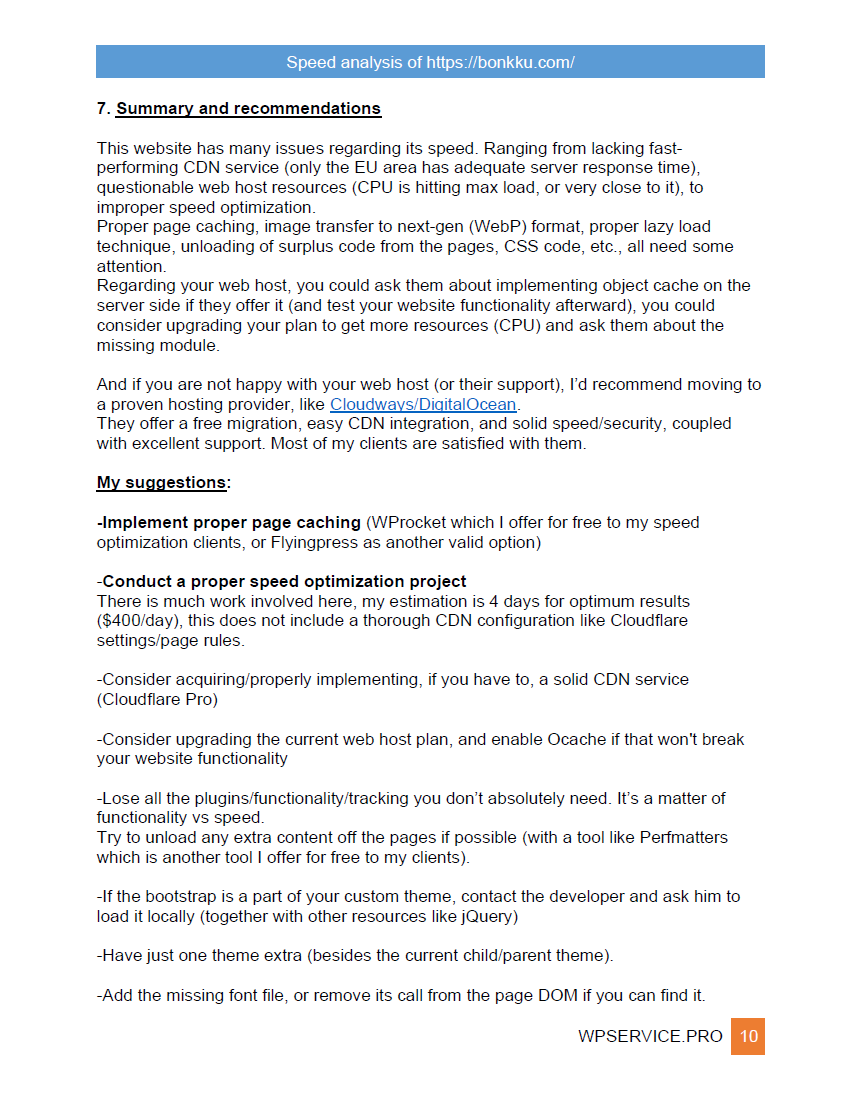 Paid Expert Speed Analysis of the WordPress website 11 Paid Expert Speed Analysis of the WordPress website - Image 11