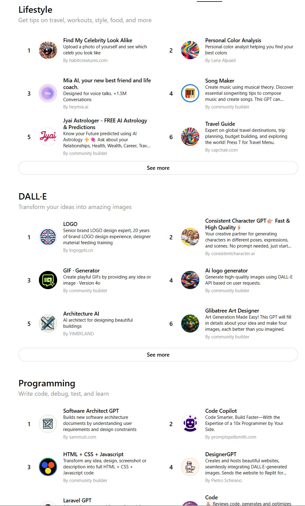 Lifestyle GPTs Lifestyle GPTs