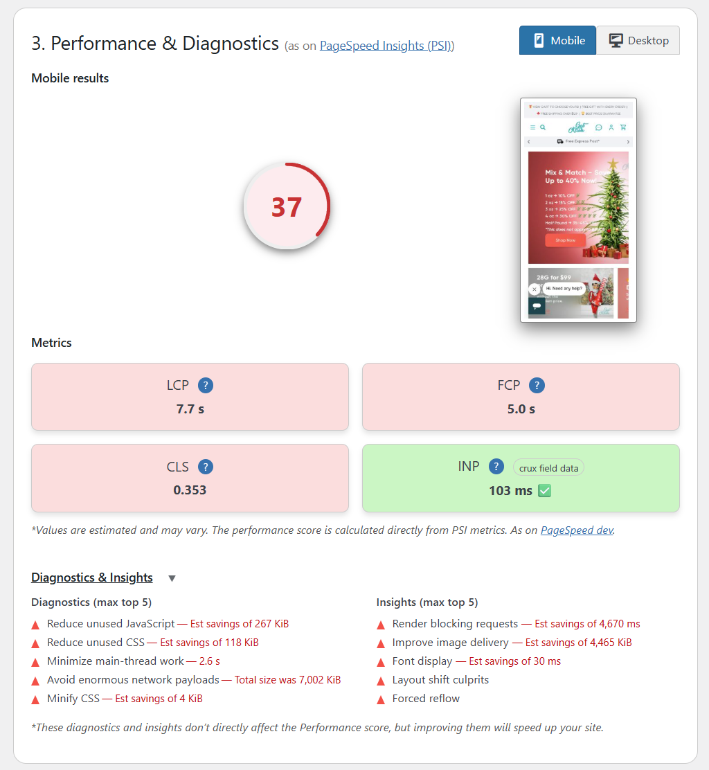 Speed Analyzer—A First Step Towards A Faster Website